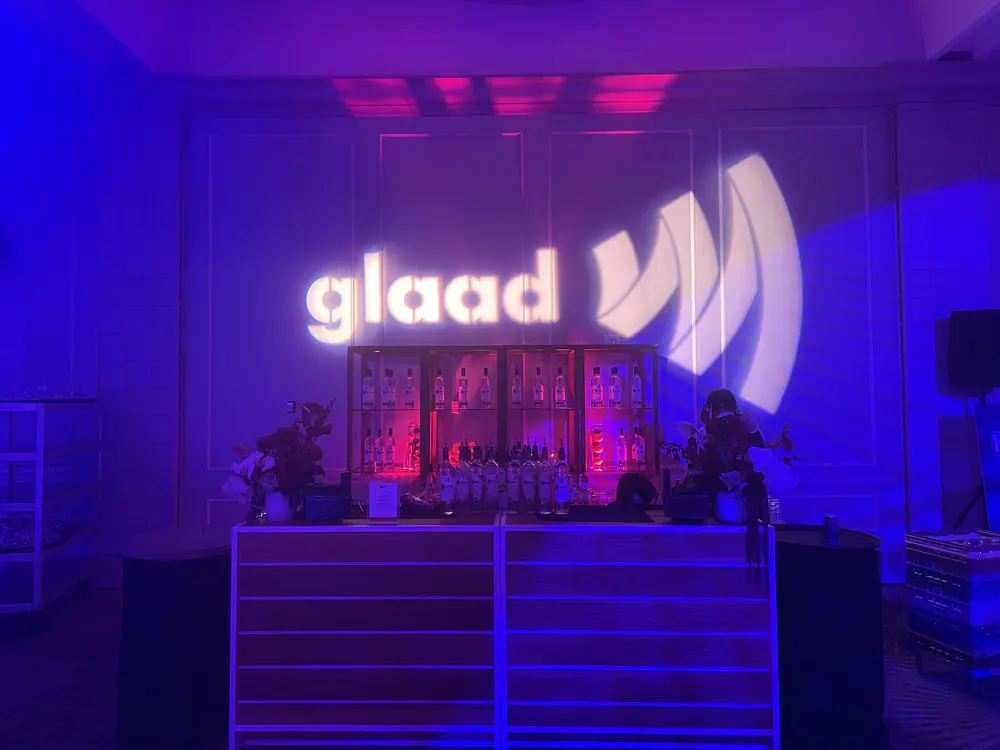 GLAAD Media Awards bar and event lighting